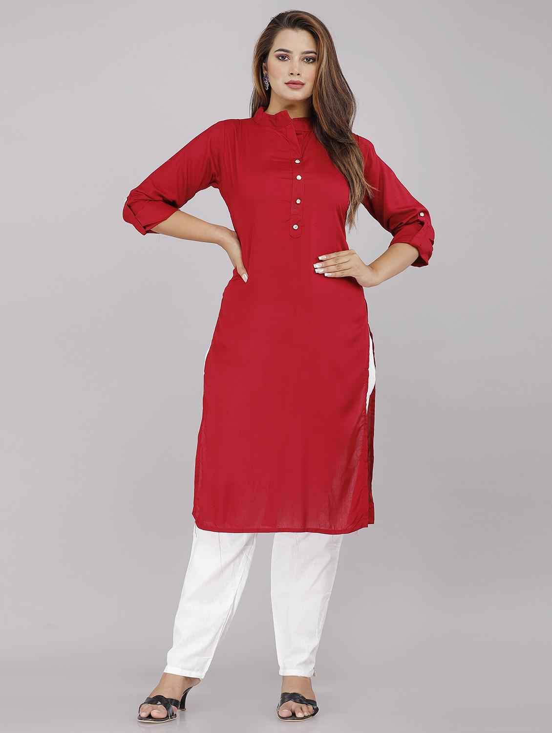 women's straight kurta - 19298013 -  Zoom Image - 0