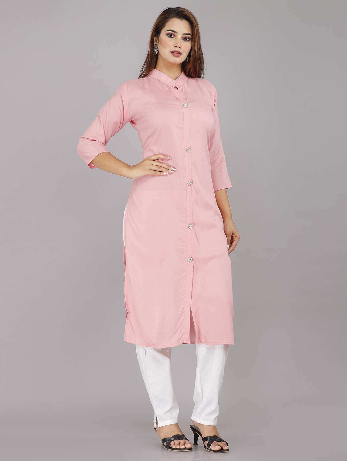women's straight kurta - 19298017 -  Standard Image - 1
