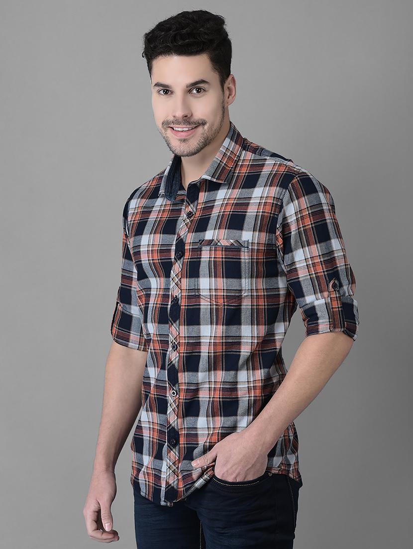 checkered cotton casual shirt - 19298161 - Standard Image - 1