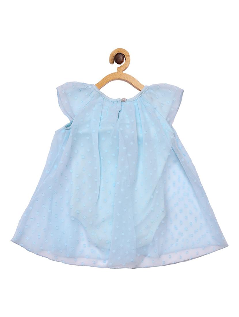 girls round neck cap sleeve frock - 19298195 - Standard Image - 1