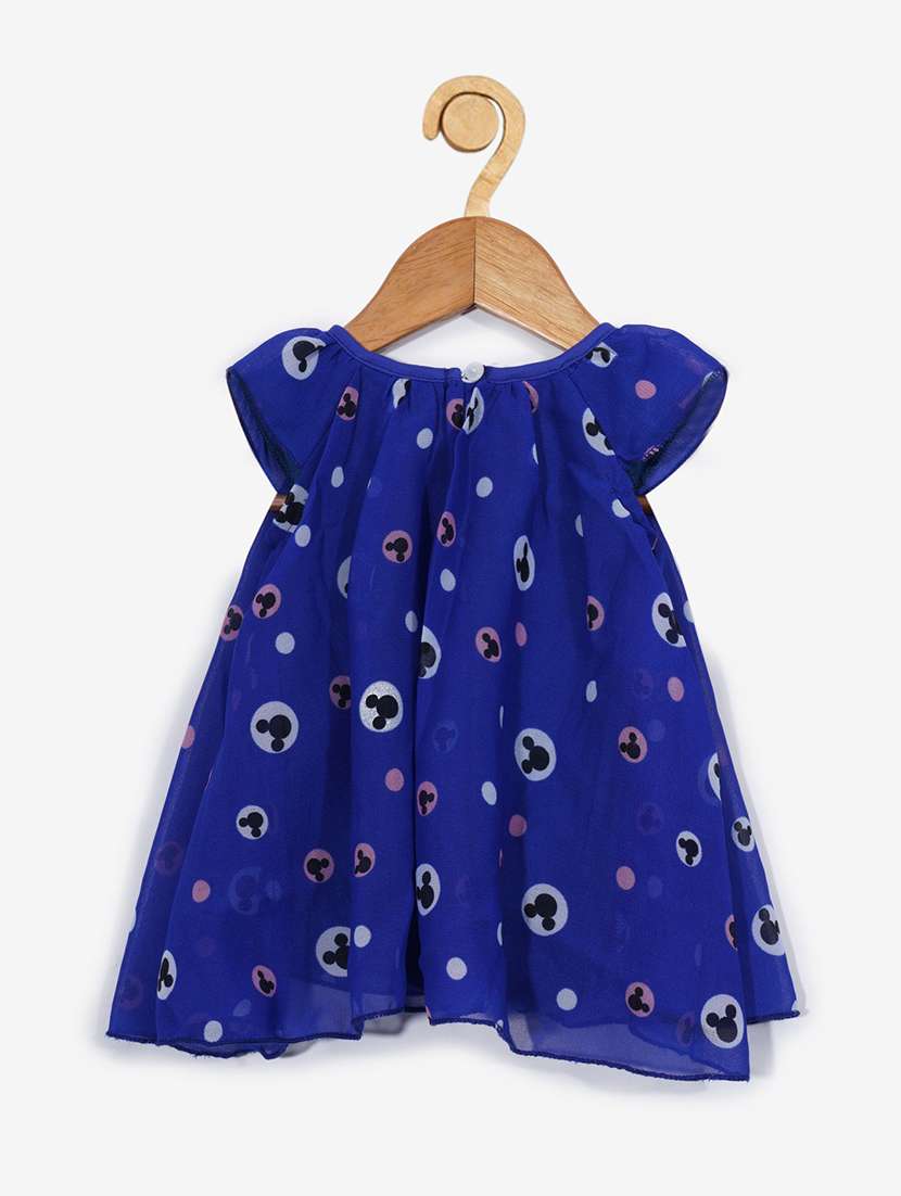 girls round neck cap sleeve frock - 19298219 -  Standard Image - 1
