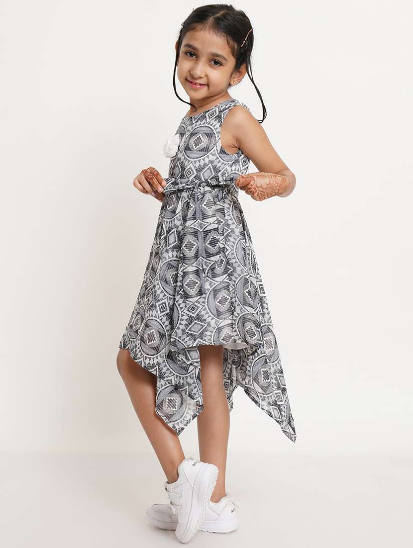 girls round neck sleeveless frock - 19298231 -  Standard Image - 1