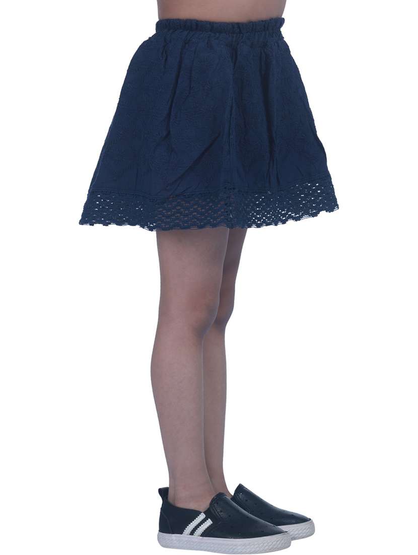 girls solid mini skirt - 19298306 -  Standard Image - 1
