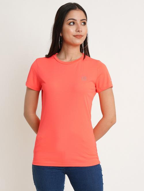 women's plain round neck t-shirt - 19298334 - Standard Image - 0