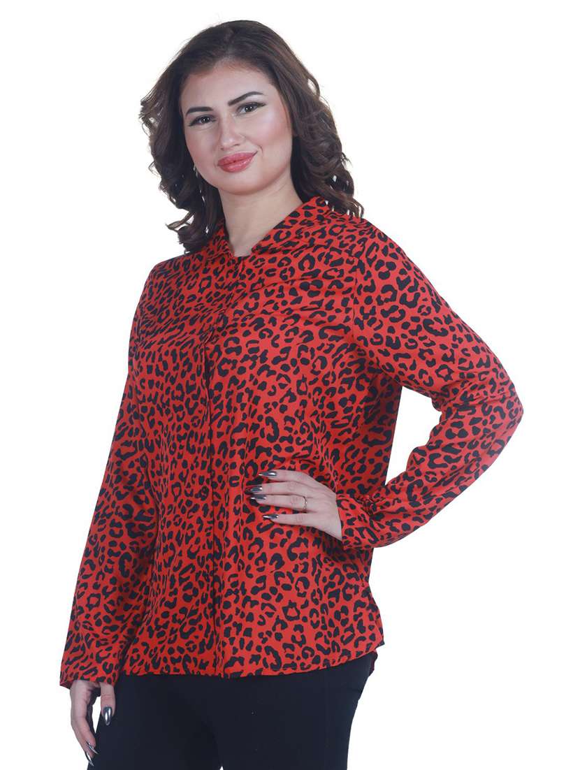 women's straight round neck top - 19298342 - Standard Image - 1