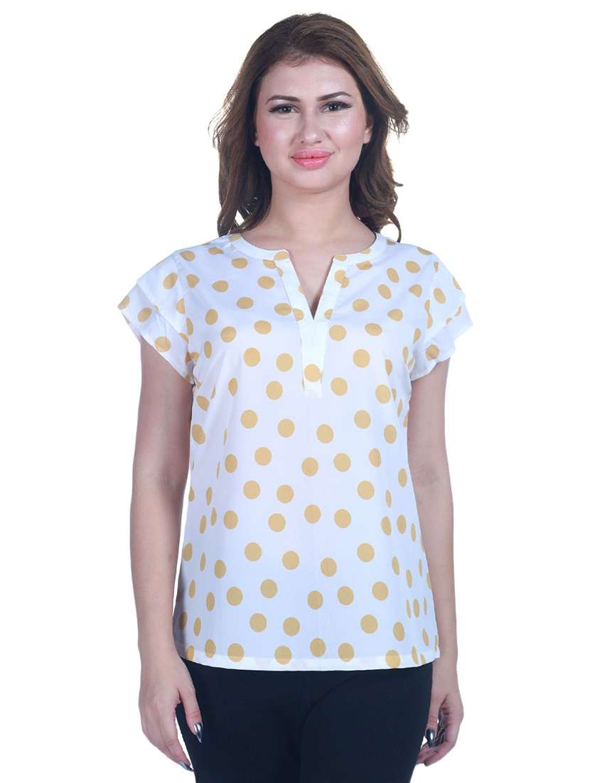 women white printed regular top - 19298353 -  Standard Image - 1