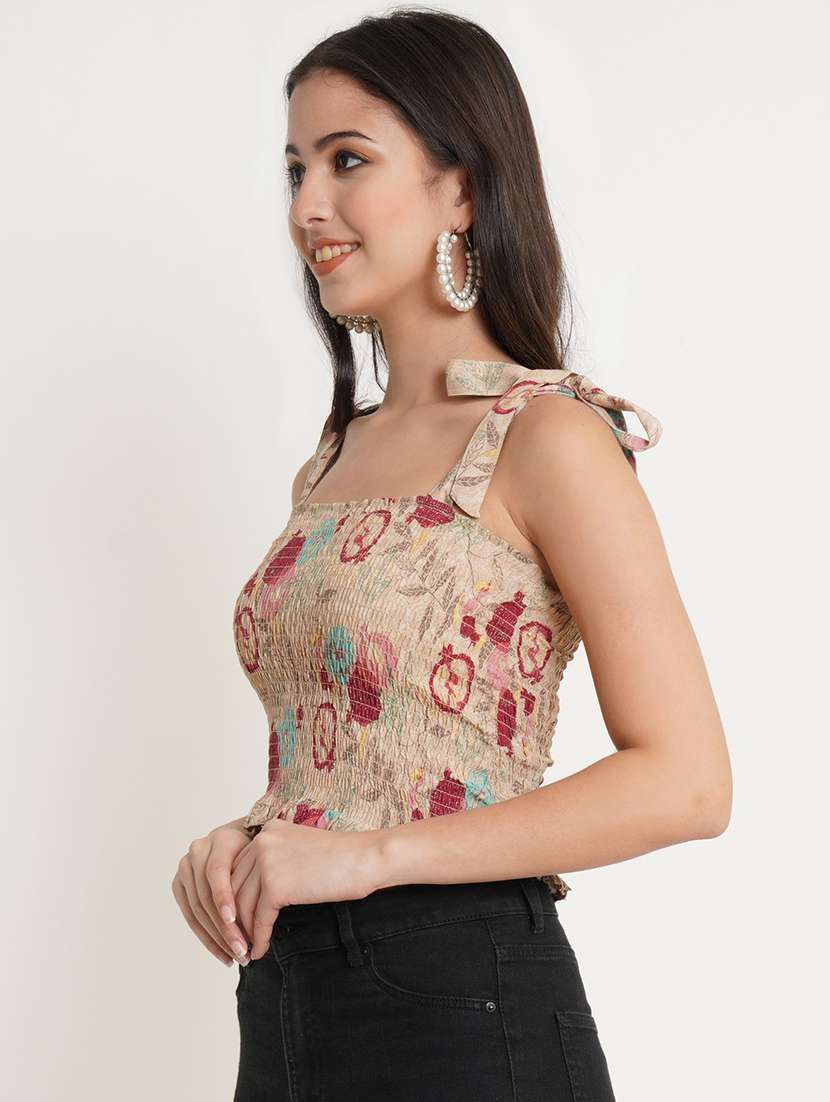 women's crop square neck top - 19298407 -  Standard Image - 1