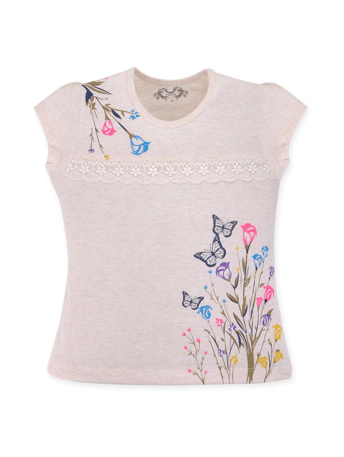 girls round neck top