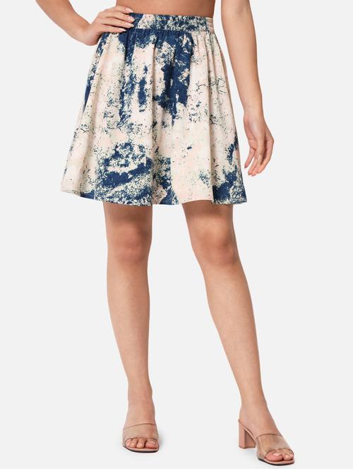 multi color crepe a-line skirt - 19298644 - Standard Image - 0