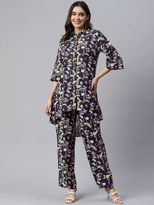printed top and trouser set - 19298817 - Standard Image - 0