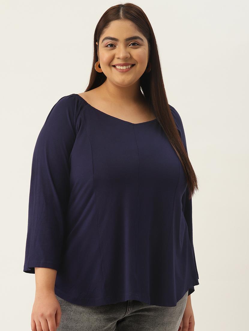 women's straight sweetheart neck top - 19300075 - Zoom Image - 0
