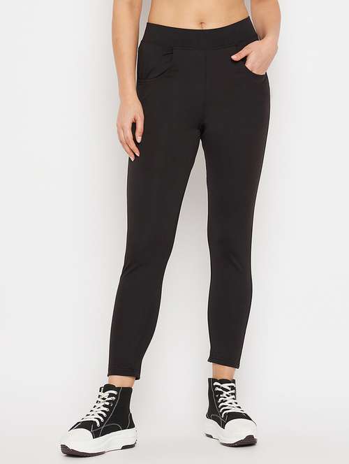 black solid jegging - 19300080 -  Standard Image - 0