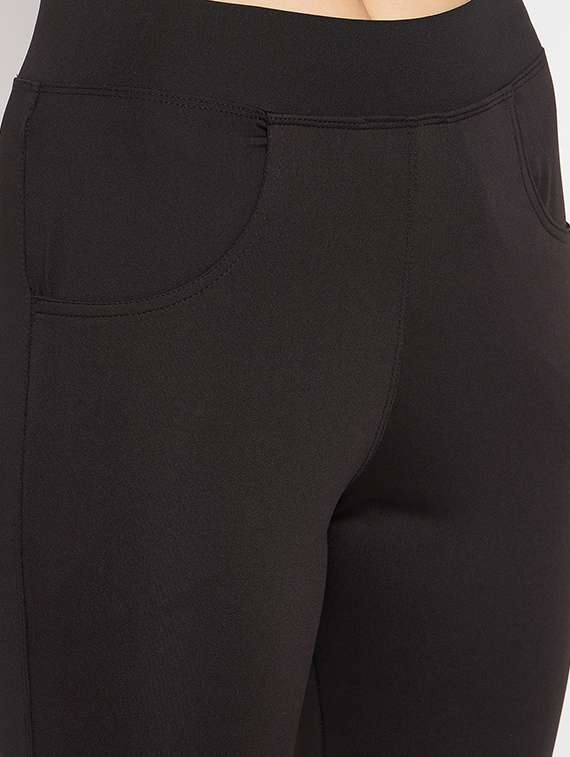 black solid jegging - 19300080 - Standard Image - 4