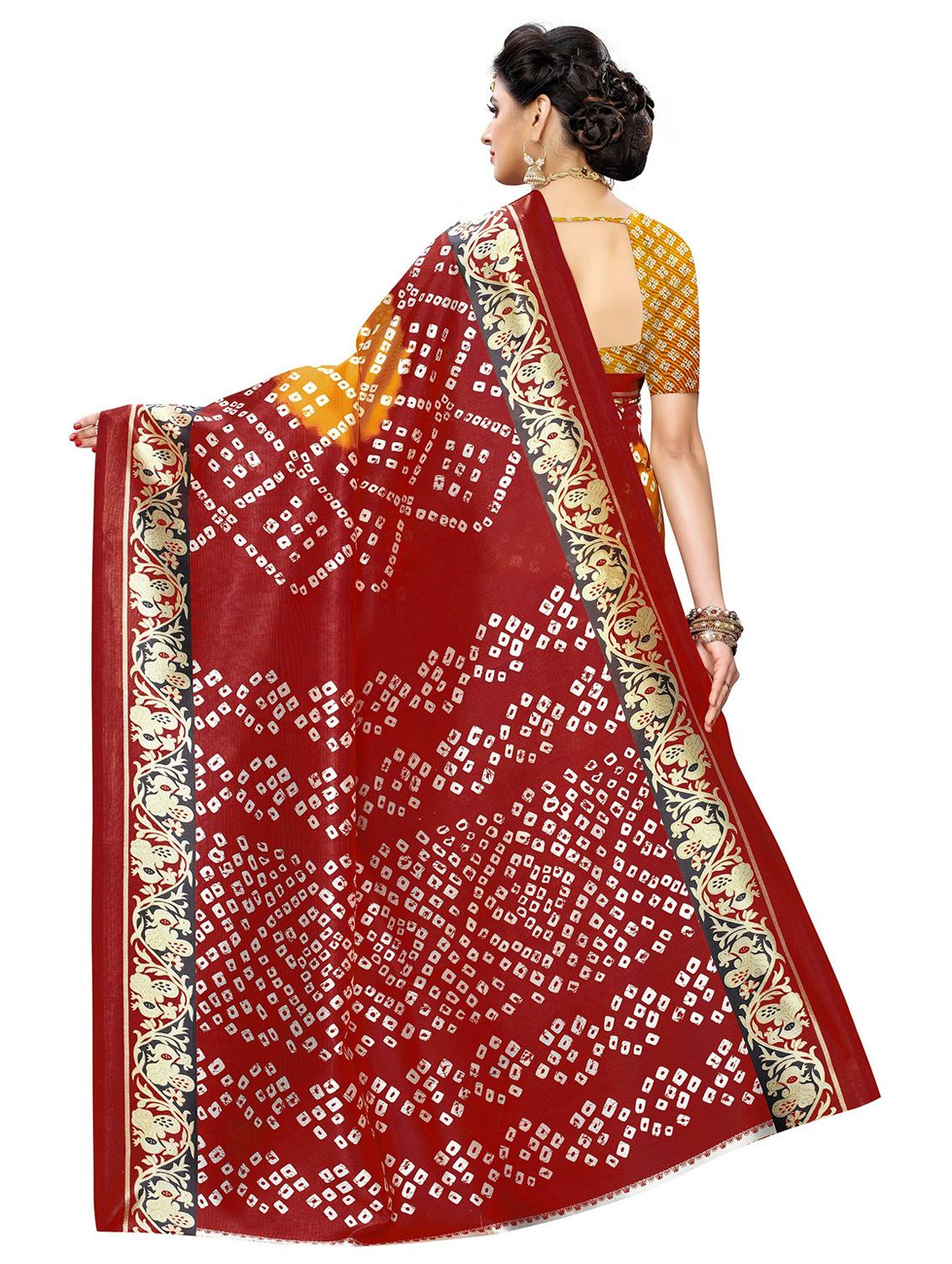 multi colored printed saree with blouse - 19300716 -  Standard Image - 1