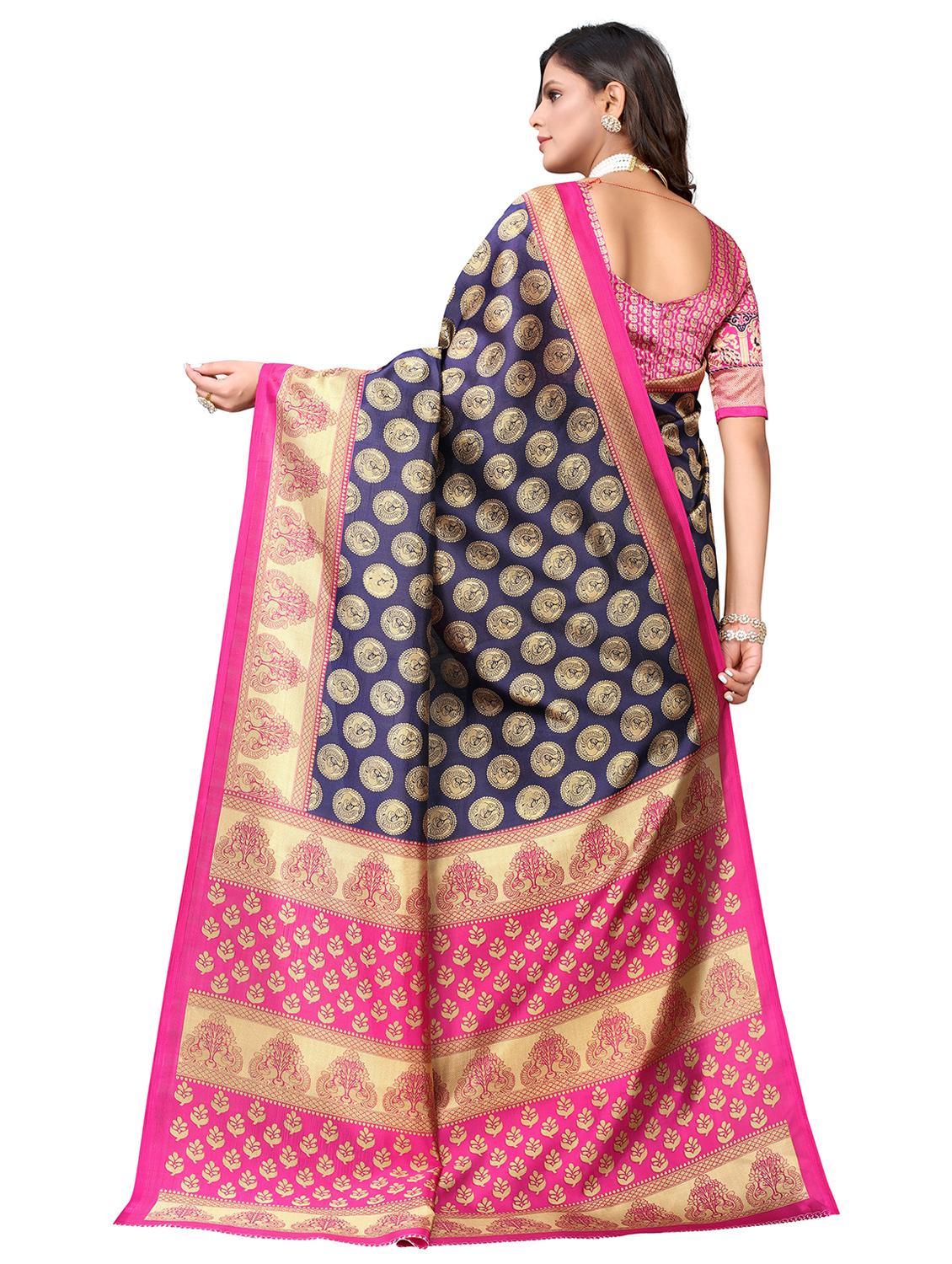 blue zari work saree - 19300817 - Standard Image - 1