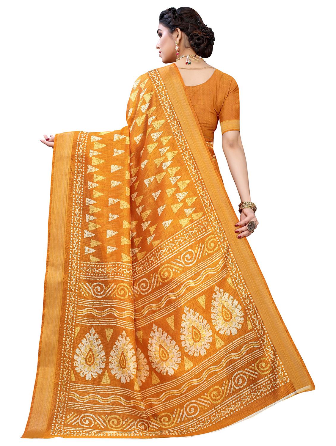contrast border printed saree - 19301714 -  Standard Image - 1