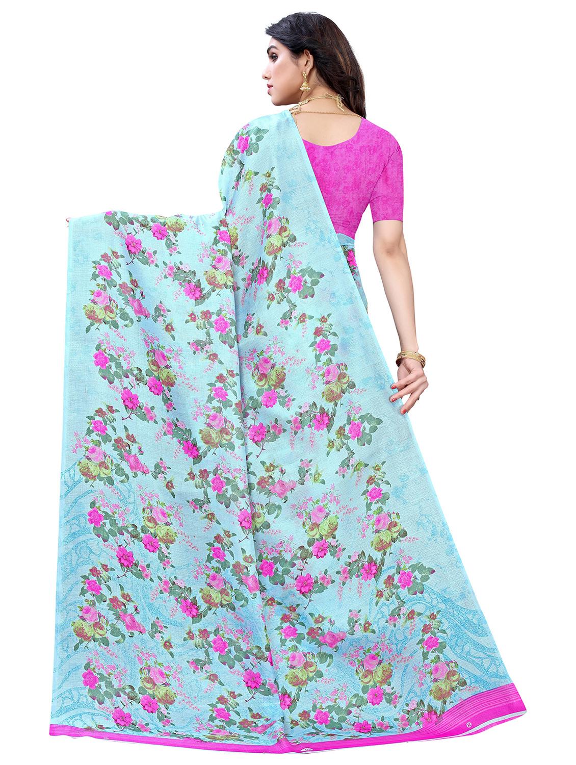 floral printed saree - 19301717 -  Standard Image - 1