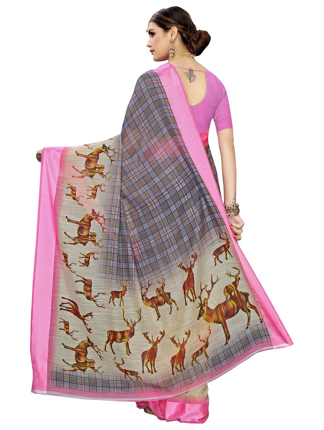 printed saree - 19301721 -  Standard Image - 1