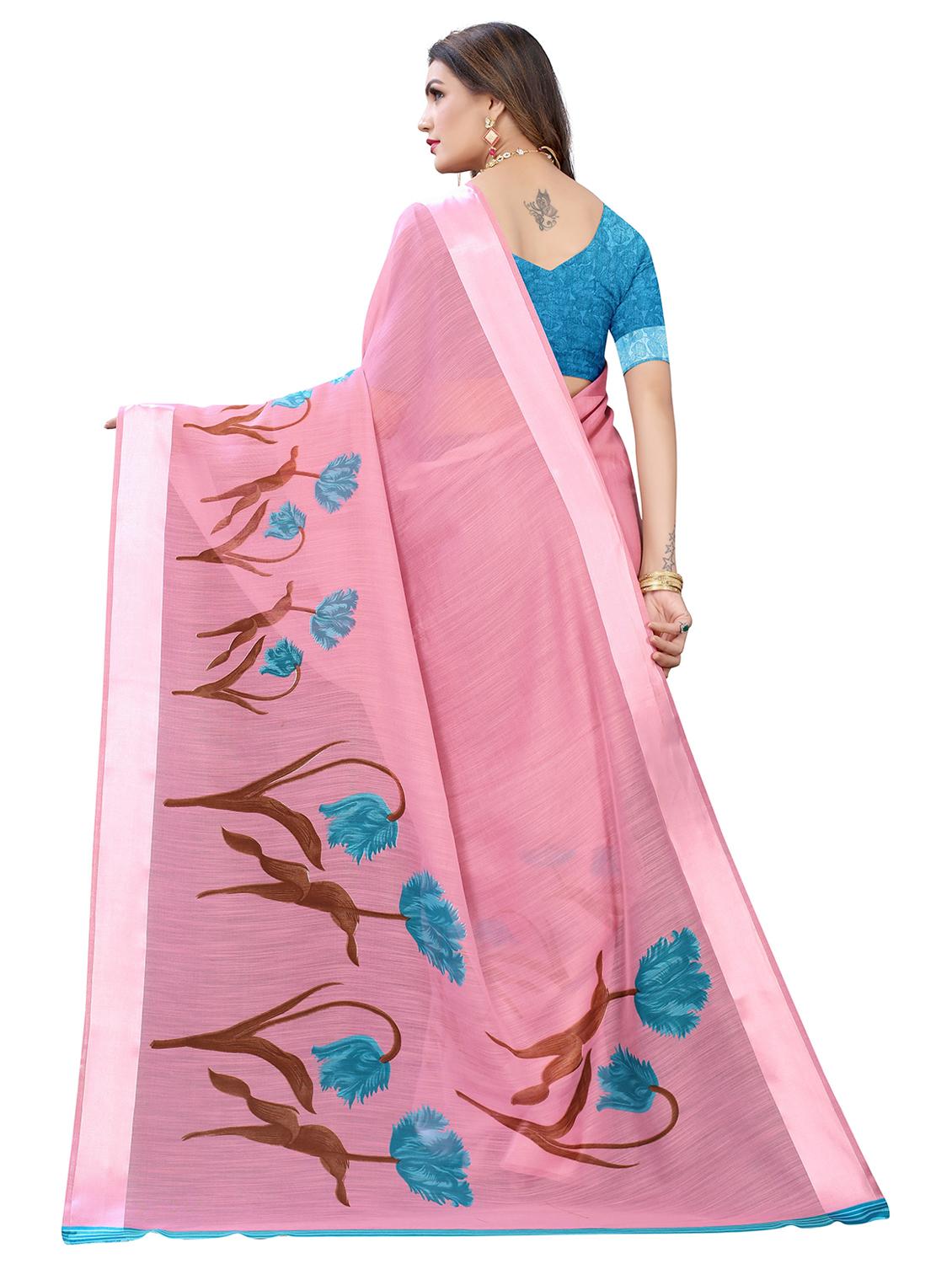 floral printed saree - 19301754 -  Standard Image - 1