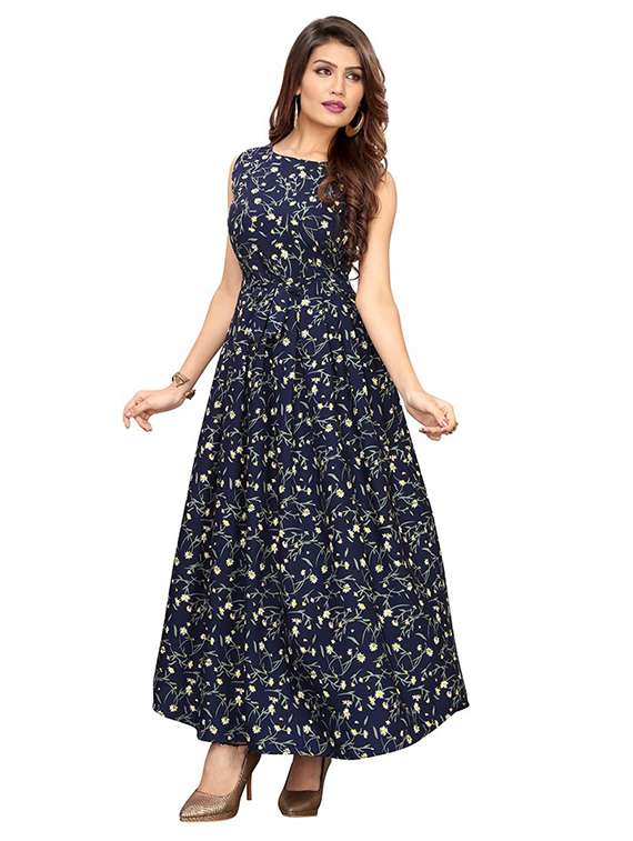 women's fit & flare printed dress - 19302327 - Standard Image - 1