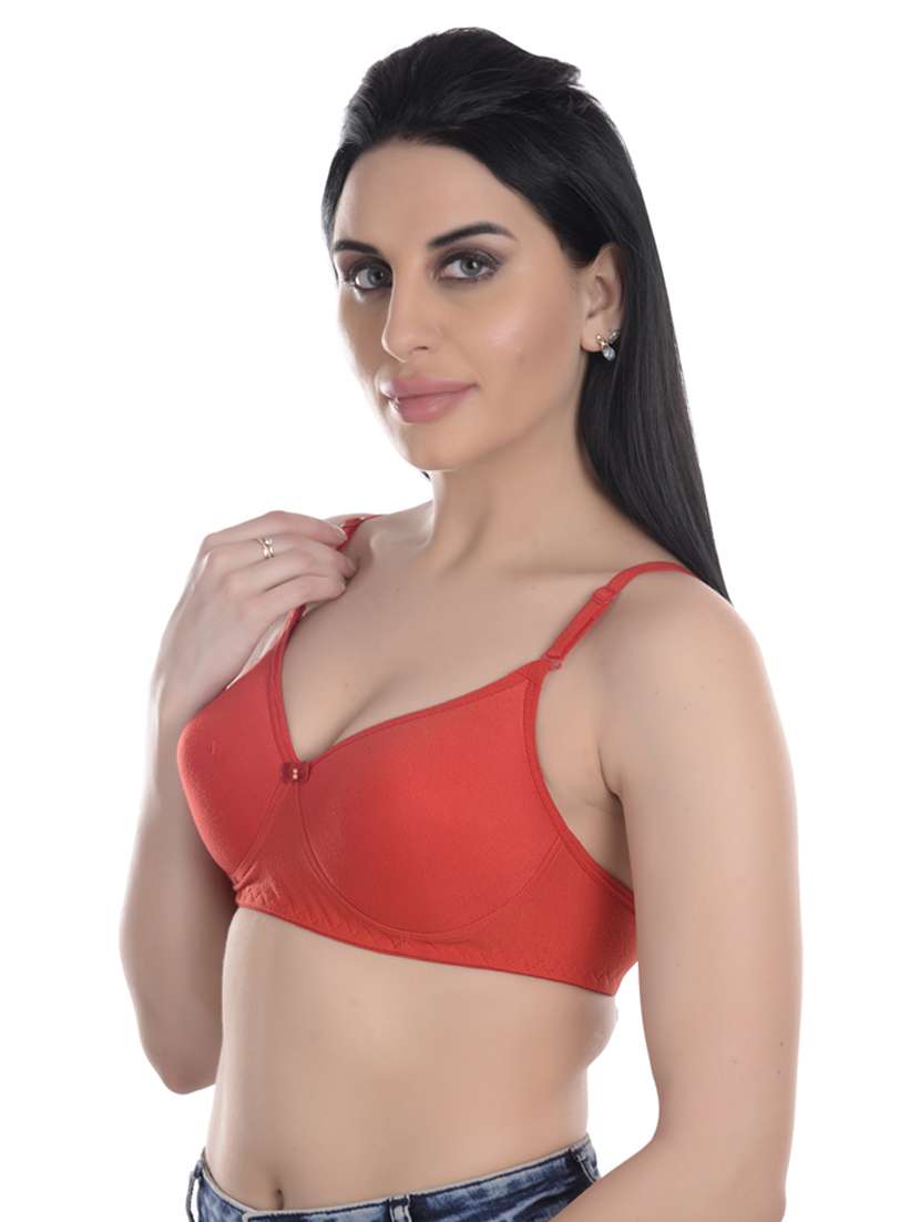 red nylon regular bra - 19302342 -  Standard Image - 1