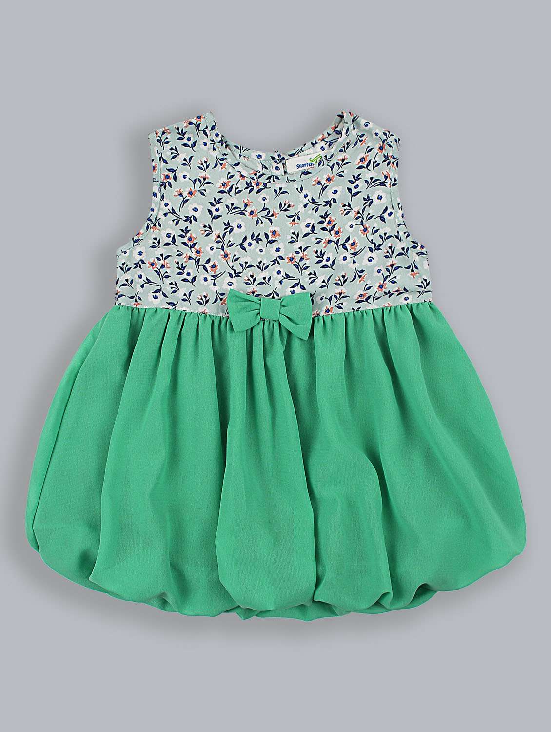 girls round neck sleeveless frock - 19302422 -  Zoom Image - 0