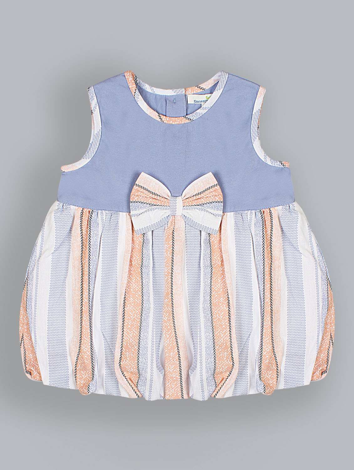 Girls Round Neck Sleeveless Frock