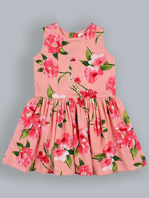 girls round neck sleeveless frock - 19302501 -  Standard Image - 0