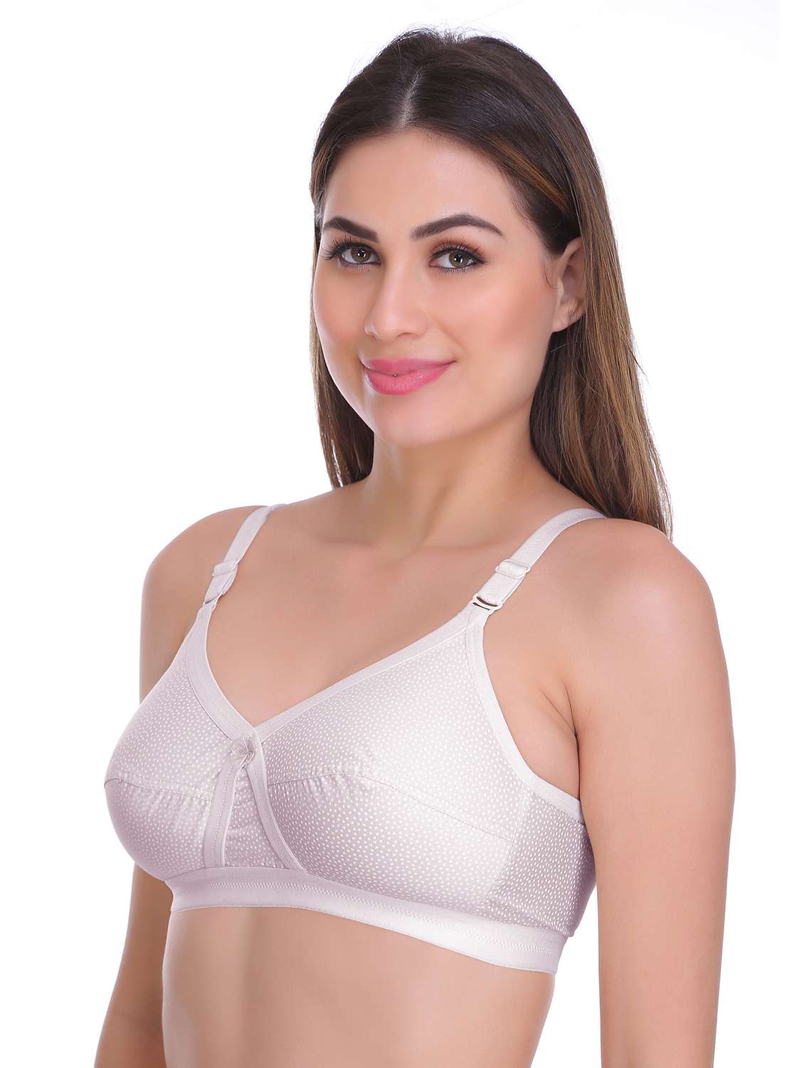 white cotton minimizer bra - 19303372 -  Standard Image - 1