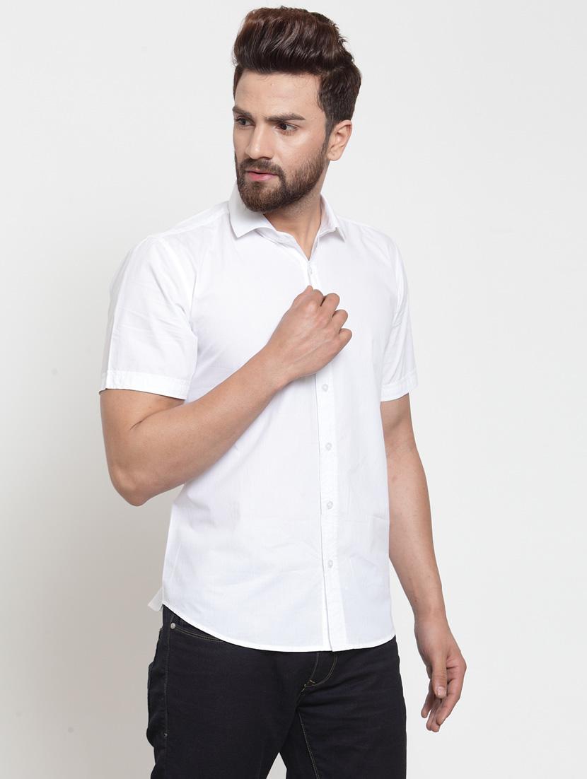 mens solid casual shirt - 19303392 - Standard Image - 1