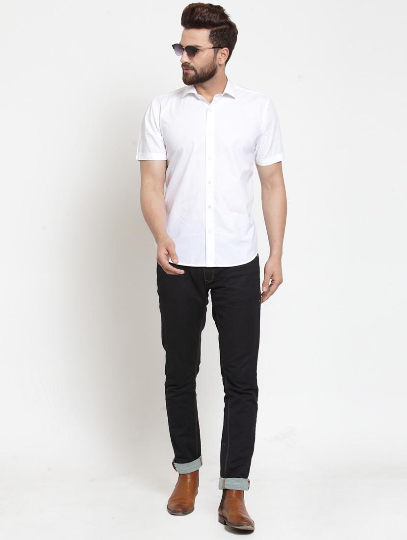 mens solid casual shirt - 19303392 - Standard Image - 4