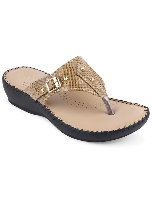 beige t-strap sandal - 19303770 - Standard Image - 0