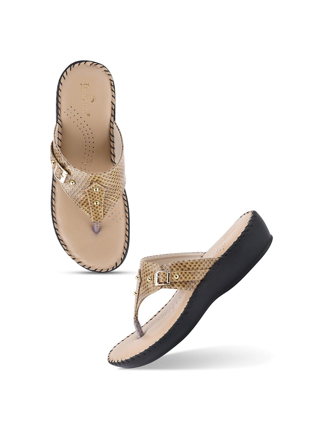 beige t-strap sandal - 19303770 - Standard Image - 4