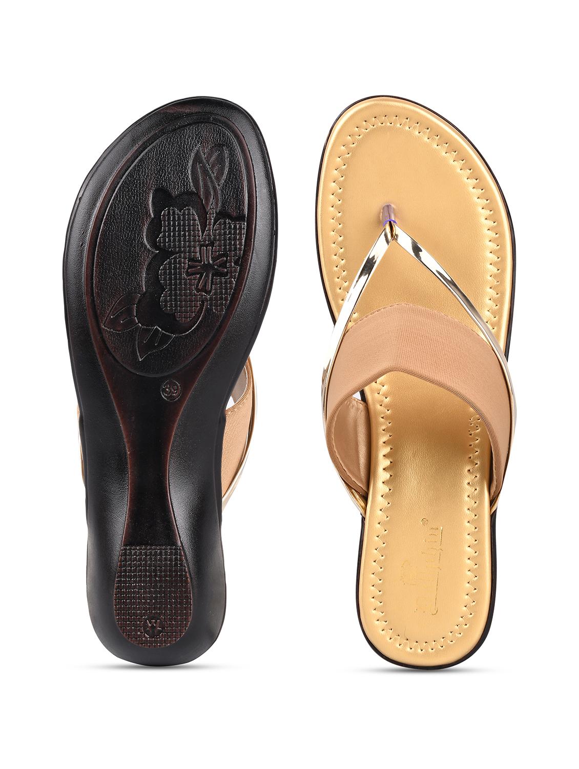 beige slip on sandal - 19303782 - Standard Image - 4