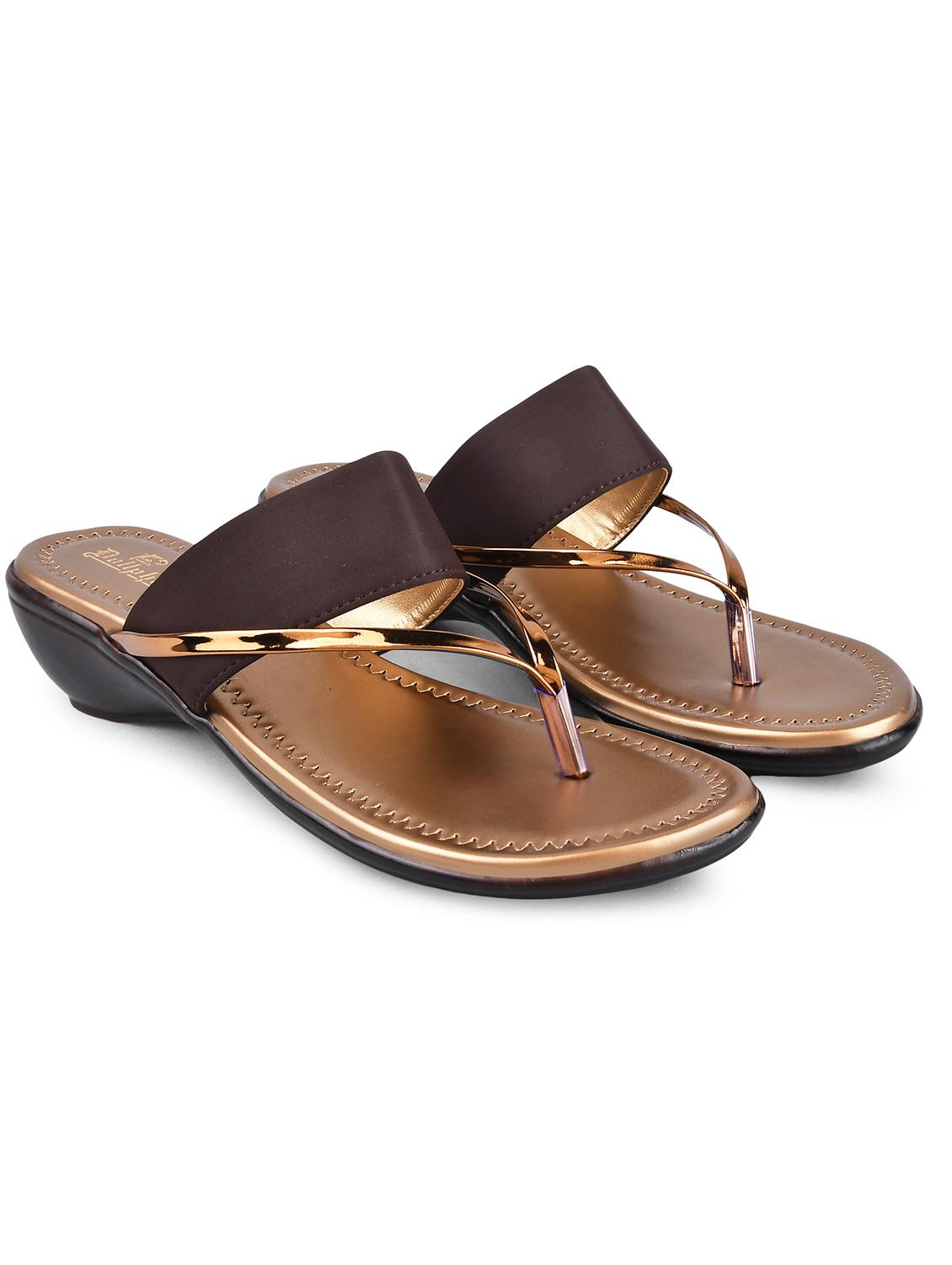 brown slip on sandal - 19303783 -  Standard Image - 1
