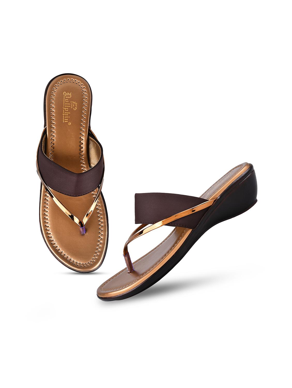 brown slip on sandal - 19303783 - Standard Image - 4