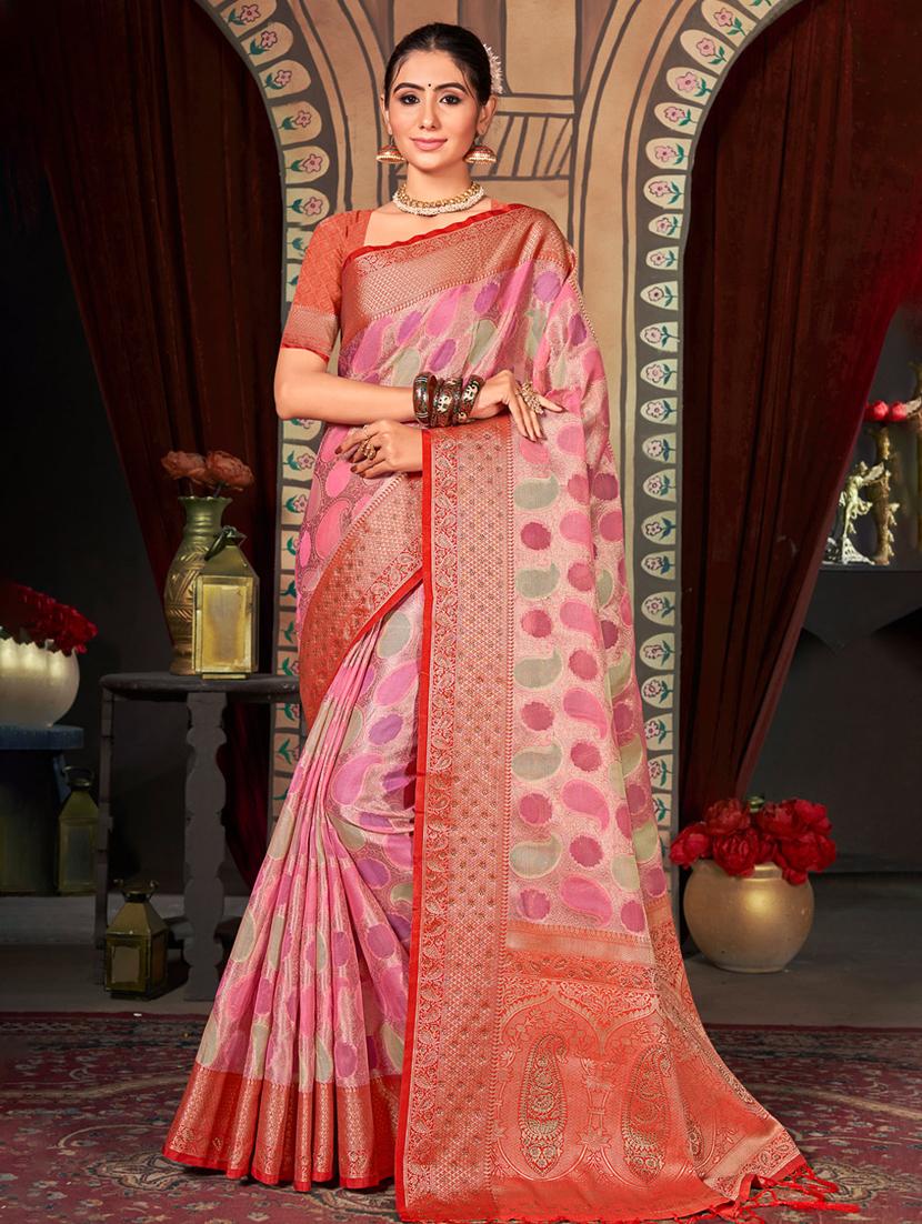 women's banarasi saree with blouse - 19303893 - Zoom Image - 0