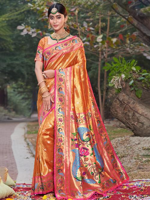 women self design paithani saree with blouse - 19303914 - Standard Image - 0