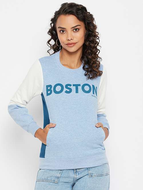 round neck printed regular sweatshirt - 19303953 -  Standard Image - 0