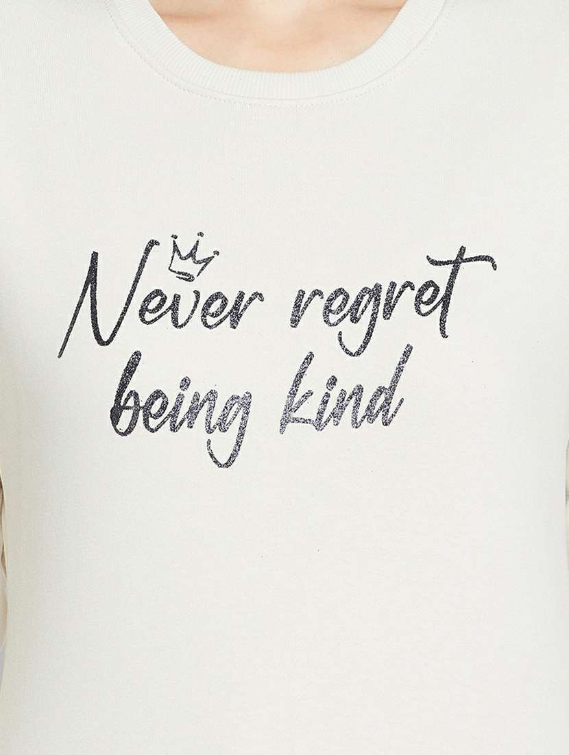 round neck printed regular sweatshirt - 19304470 -  Standard Image - 4