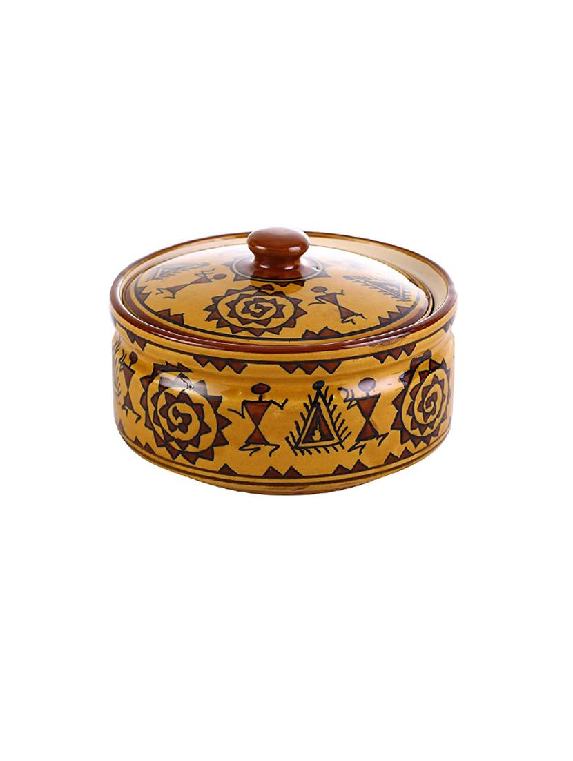 caffeine ceramic handmade mustard romani combo dinner set (37 pcs. microwave safe & dishwasher safe ) - 19304482 - Standard Image - 1