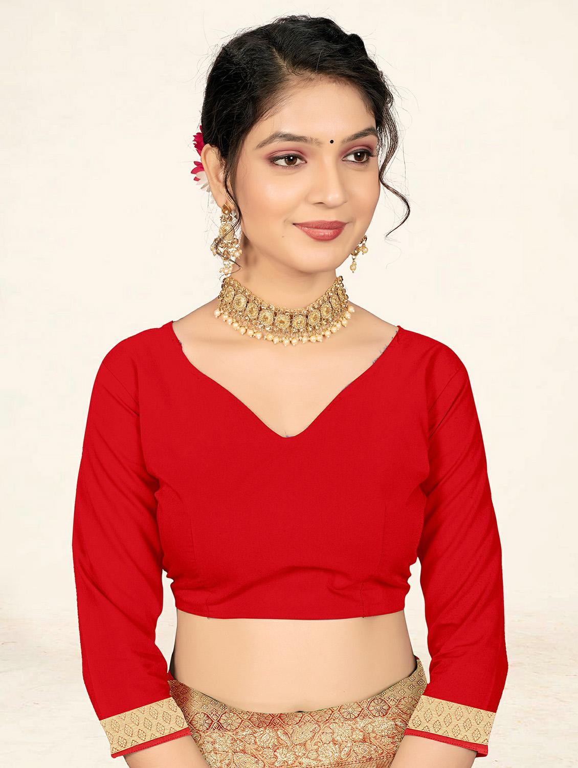 self design printed woven saree with blouse - 19304737 - Standard Image - 4