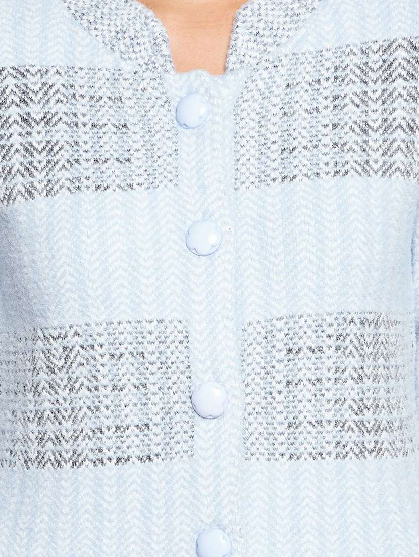 striped wool blend cardigan - 19304773 -  Standard Image - 4