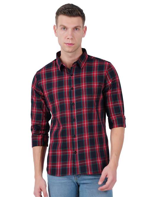 mens checks casual shirt - 19313151 -  Standard Image - 0