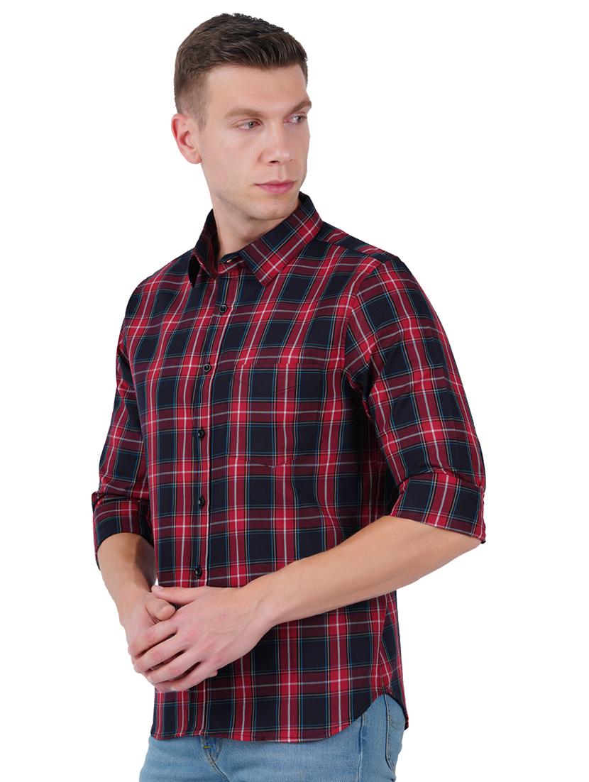 mens checks casual shirt - 19313151 -  Standard Image - 1