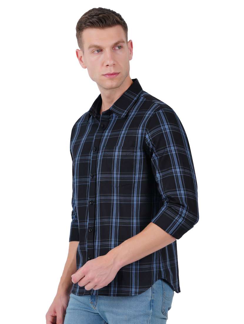 mens checks casual shirt - 19313153 -  Standard Image - 1
