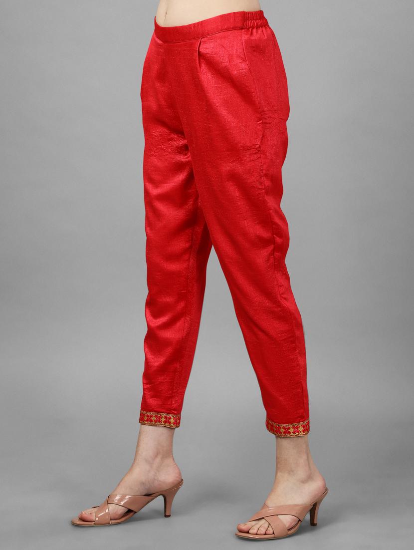 orange silk kurta pant set - 19313574 - Standard Image - 4