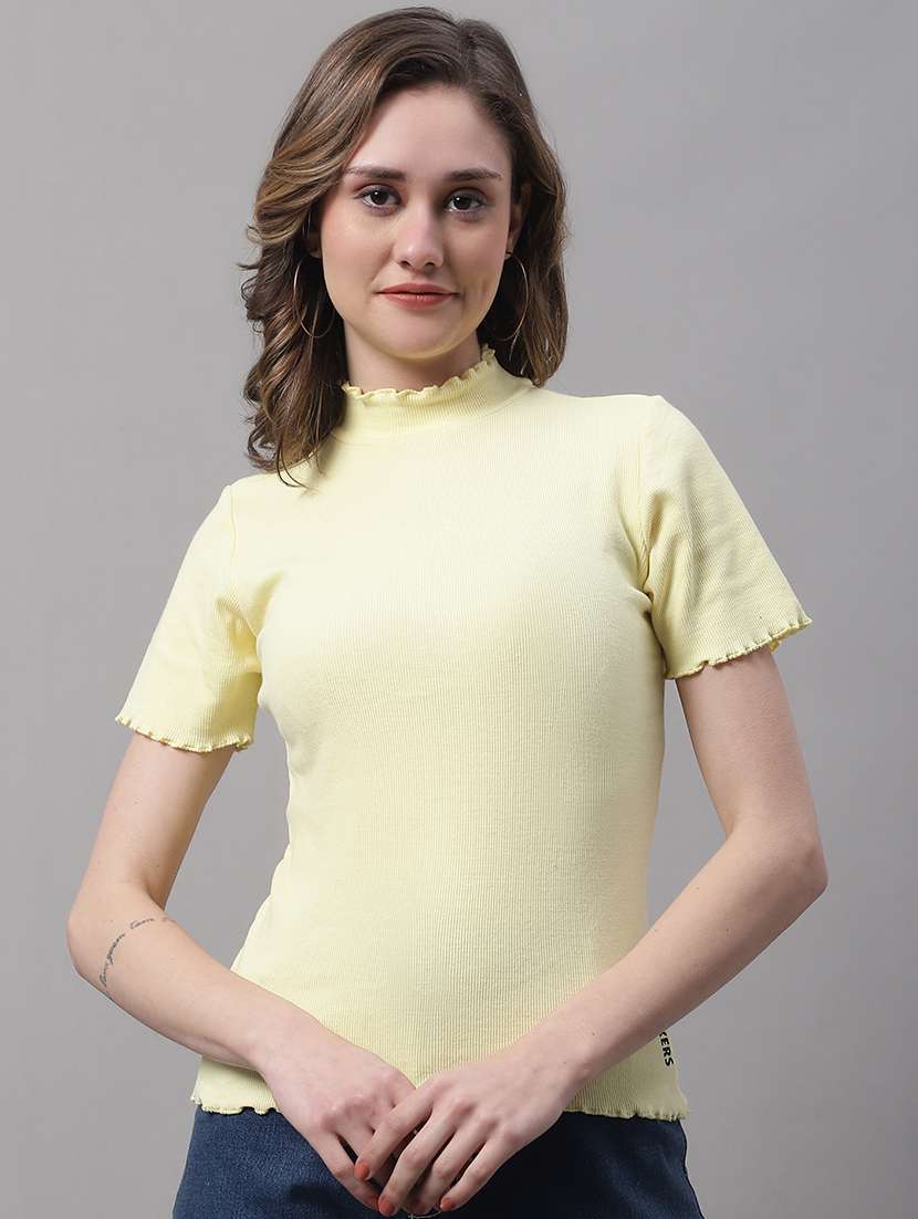 women's straight turtle neck top