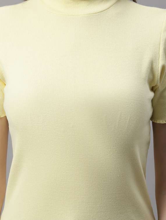 women's straight turtle neck top - 19313757 - Standard Image - 4