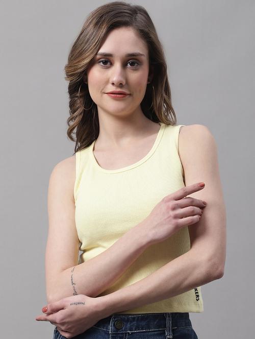 women's crop round neck top - 19313760 -  Standard Image - 0